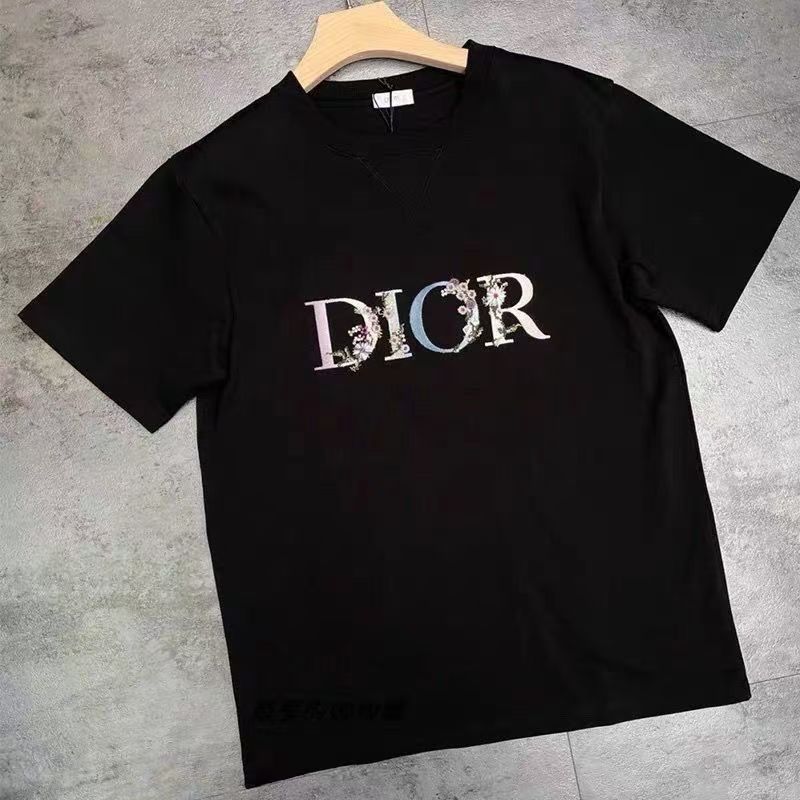European Code Exclusive Pure Cotton Brand Printed Short-sleeved T-shirt for Men Summer