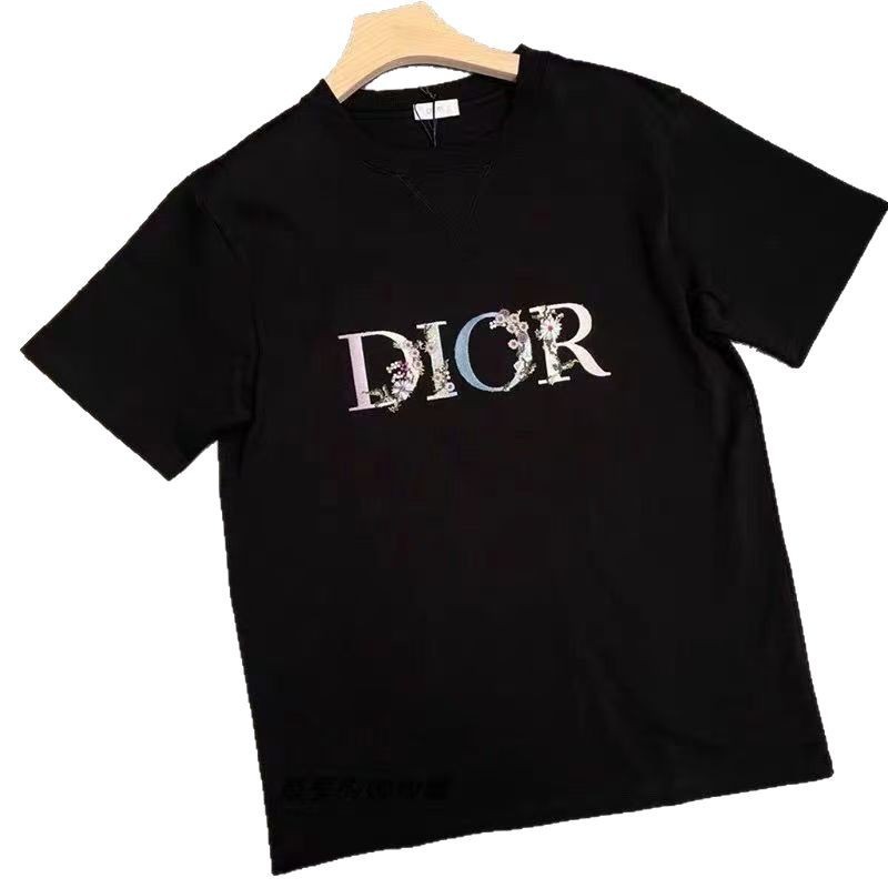 European Code Exclusive Pure Cotton Brand Printed Short-sleeved T-shirt for Men Summer