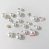 High-gloss Abs Imitation Pearl Pendant Sheep Eye Water Drop Diy Jewelry Earrings