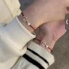 Six-pointed Star Clover Red Bracelet Simple Adjustable Ins Niche Versatile Red Rope