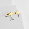 2026 Summer New Style Stainless Steel Cut Cute Marine Animal Manta Ray Earrings Mini Small