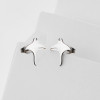 2026 Summer New Style Stainless Steel Cut Cute Marine Animal Manta Ray Earrings Mini Small