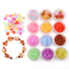11-12mm Acrylic Frosted Lily Five-petal Flower Handmade Diy Beaded Bracelet Necklace