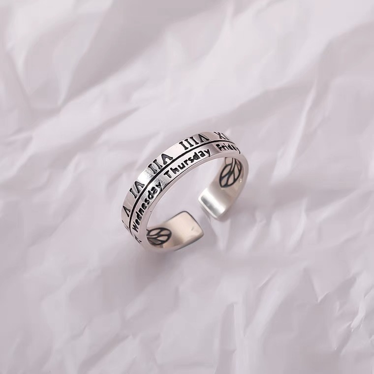 Daily trend ins student cheap ring punk retro style index finger ring