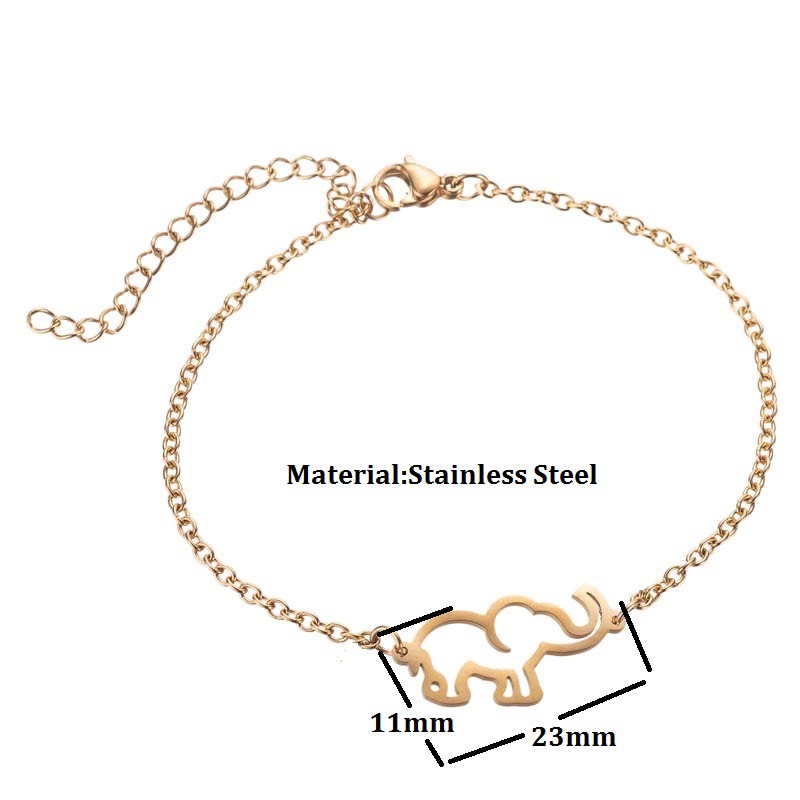 Small Commodities New Bohemian Style Lucky Elephant Pendant Bracelet Cute Animal