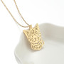 Stainless Steel 18k Gold Electroplated Necklace Men's and Women's Light Luxury Cute