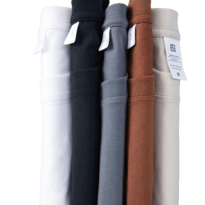 100% Cotton Short-sleeved T-shirt Men's Summer Casual Loose Youth Five-point Handsome Top