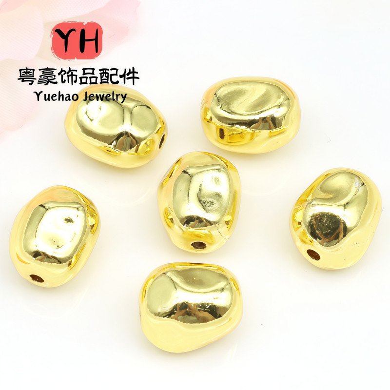 18k Gold-filled Color-preserving Special-shaped Pearls Baroque Through-hole Beads