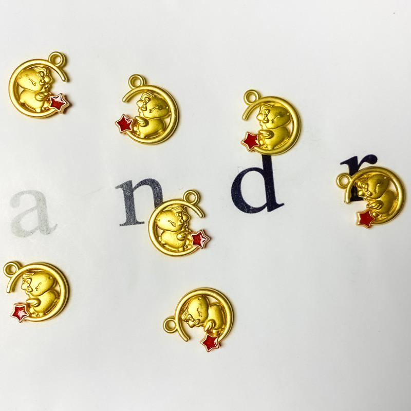 Dumb Gold Will Be Blessed Soon Sand Pendant Diy Jewelry Accessories Beaded Bracelet