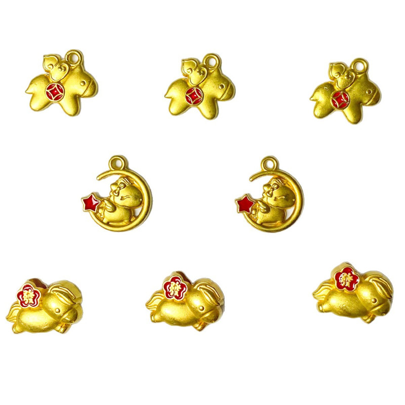Dumb Gold Will Be Blessed Soon Sand Pendant Diy Jewelry Accessories Beaded Bracelet
