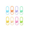 New Color Laser Shot Buckle Zinc Alloy Keychain Diy Material Jewelry Accessories Handmade