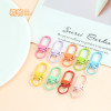 New Color Laser Shot Buckle Zinc Alloy Keychain Diy Material Jewelry Accessories Handmade