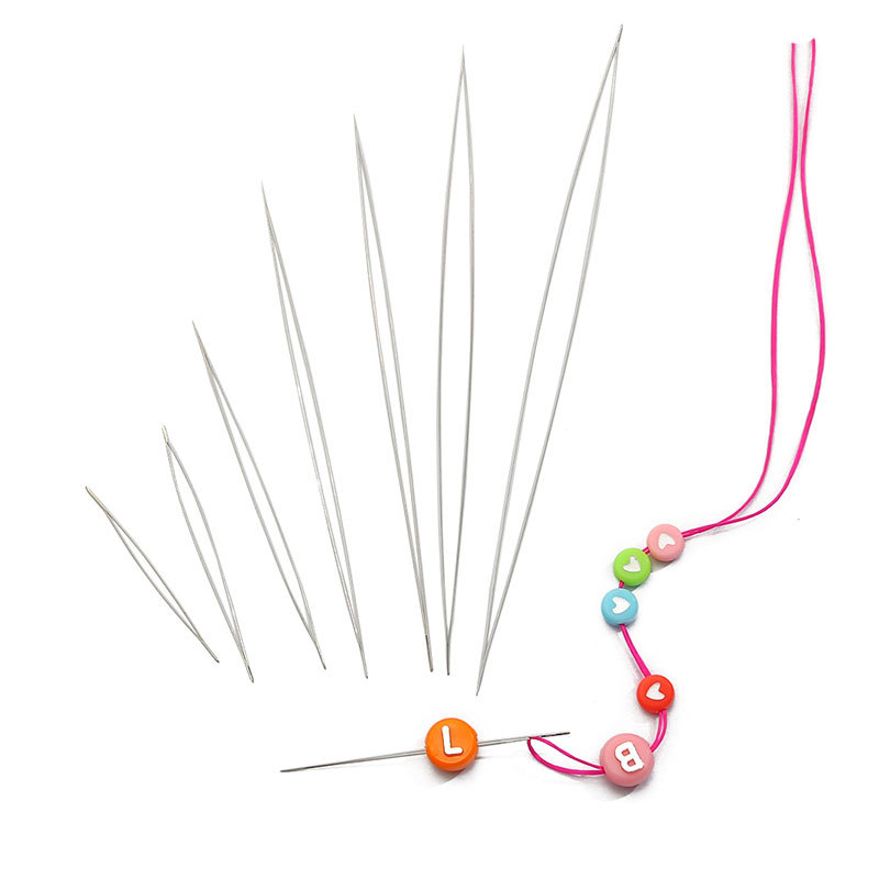 Open Needle Beading Piercing Bead Soft Handmade Bracelet Necklace Tool Diy Jewelry