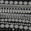 Semi-circle Pearl Double Line Beads Row Wedding Bead Chain Abs Semi-circle Diy Jewelry
