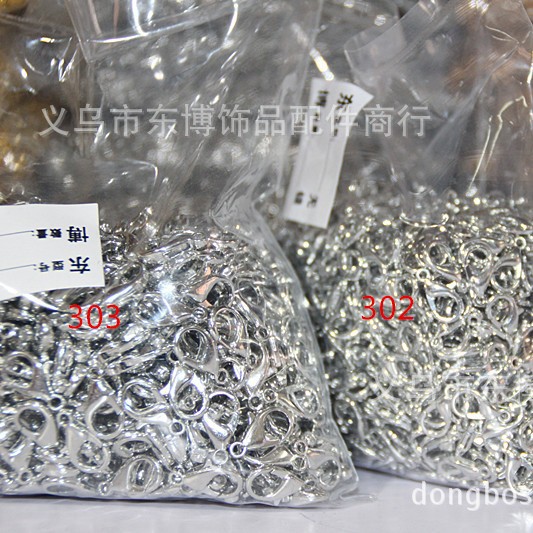 302 Lobster Clasp 12mm Alloy Necklace Bracelet Electroplated Jewelry Material 1000