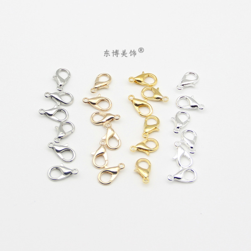 302 Lobster Clasp 12mm Alloy Necklace Bracelet Electroplated Jewelry Material 1000