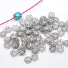 Round Five-leaf Flower Holder Knot Bead Hat Jewelry Accessories 5000 Pieces Per Pack