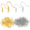 Ear Hooks with Spring Beads Straight-shaped Fish Ear 1kg Per Pack Diy Earrings