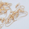 Ear Hooks with Spring Beads Straight-shaped Fish Ear 1kg Per Pack Diy Earrings