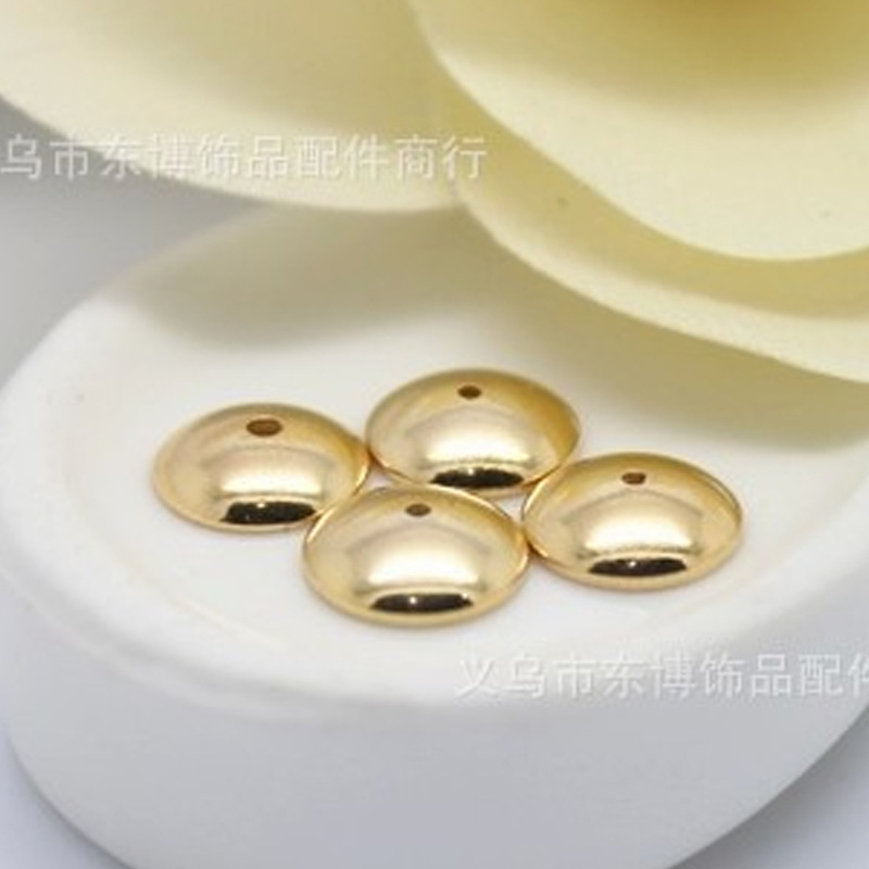 Smooth Flower Tray 4#5#6#8# 10,000 Pieces Per Pack Iron-plated Round Glossy Concave Bead