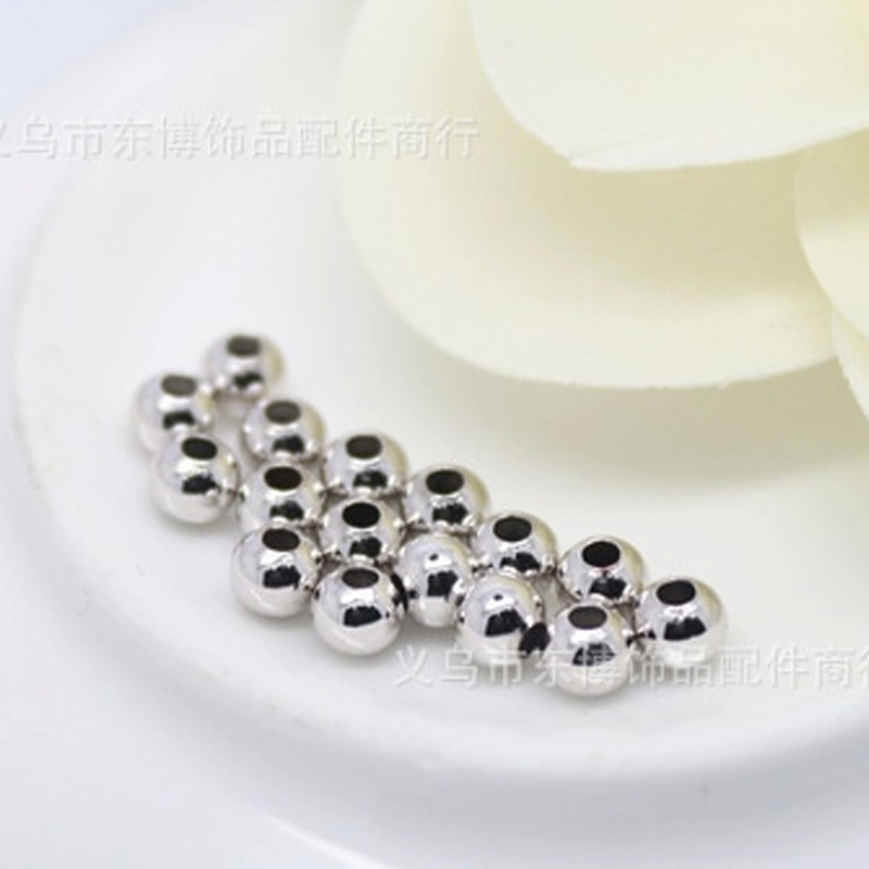 Iron Beads, Gold Electroplated Jewelry, Loose 2.4 3.2 4.0 5.0 6.0 8.0 Diy Accessories