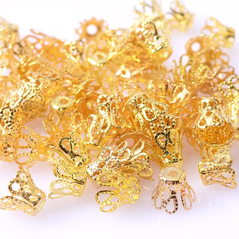 Small Wine Glass, Large Beaded Flower Holder, Headdress Material, Hairpin, Electroplating