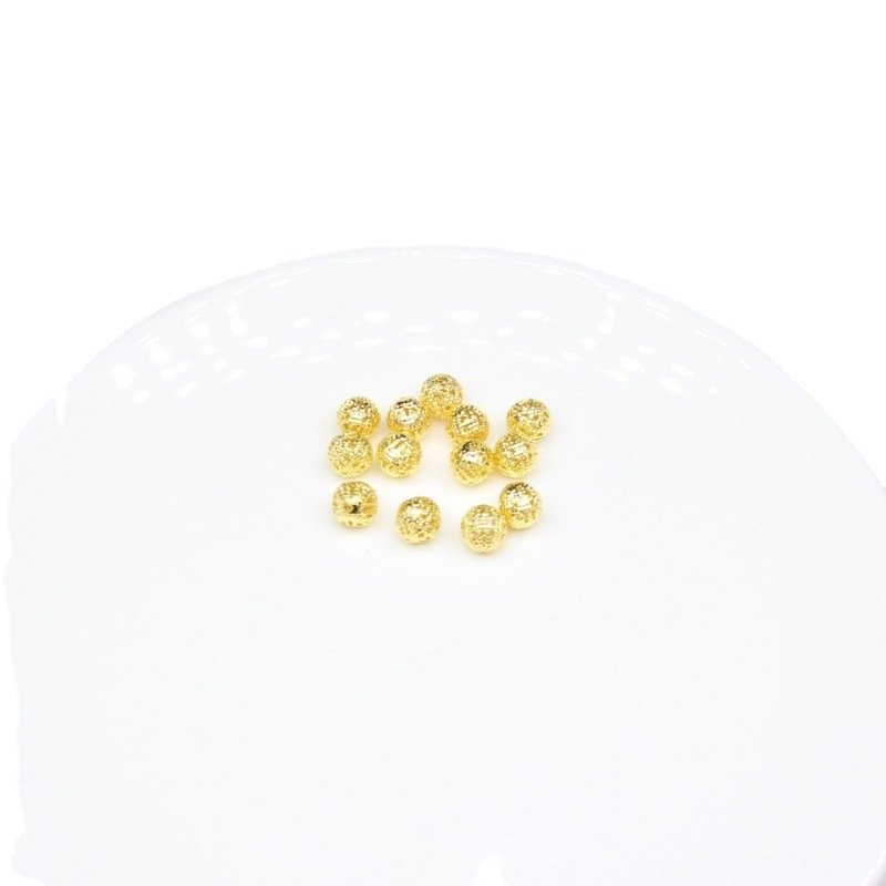 Hollow Material Earrings Jewelry Pendants Accessories Golden Flower Balls Bells European
