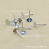 Flat Earrings, Round Bottom 5000 Jewelry Pins Per Pack, Iron Electroplated Simple