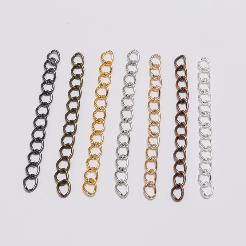 5cm, 7cm Tail Chain Extension Necklace Electroplating Jewelry Accessories 1000 Pieces Per