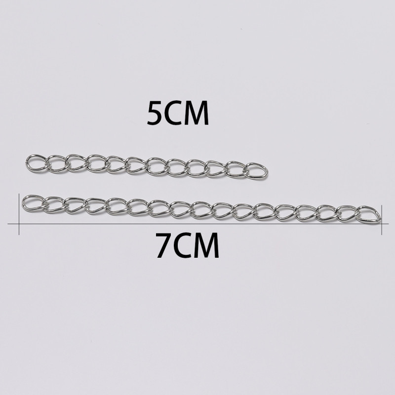 5cm, 7cm Tail Chain Extension Necklace Electroplating Jewelry Accessories 1000 Pieces Per