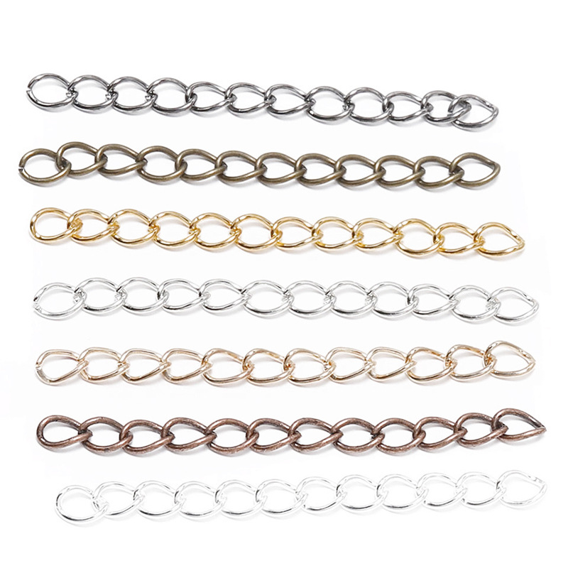 5cm, 7cm Tail Chain Extension Necklace Electroplating Jewelry Accessories 1000 Pieces Per