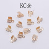 Medium Three-wire Metal Clip Two-tooth Feather Fixed Hair Accessories Clothing Material