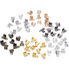 Medium Three-wire Metal Clip Two-tooth Feather Fixed Hair Accessories Clothing Material