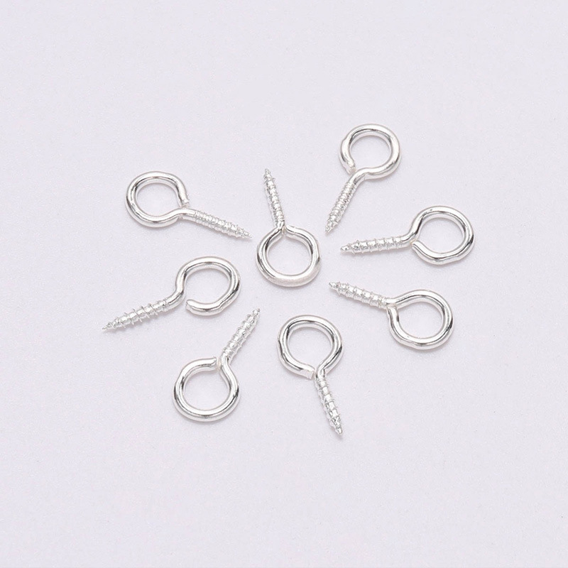 Sheep's Eye Nail Pearl Screw Thread 9-character Sheep's Horn Pendant Hook Jewelry Bulk