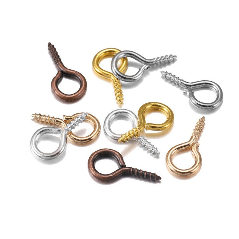 Sheep's Eye Nail Pearl Screw Thread 9-character Sheep's Horn Pendant Hook Jewelry Bulk