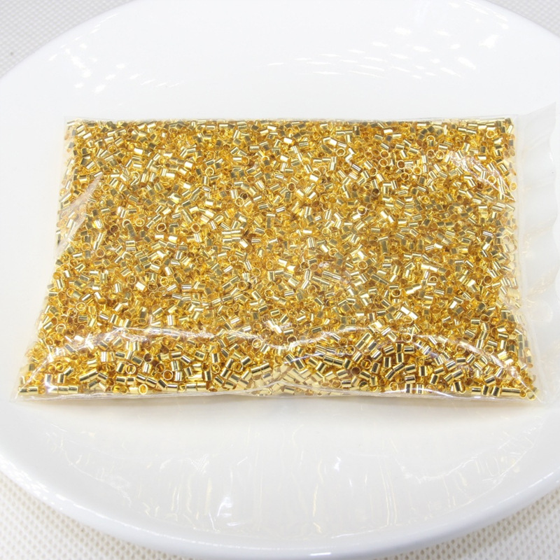 Positioning Tube Beads 2.0*2.0 10,000 Pieces Per Pack Jewelry Accessories Metal Plating