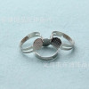 Ring Holder Processing Diy Jewelry Accessories Electroplating Handmade Round Adjustable