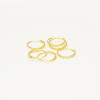 One and a Half Iron Hoops, Double Hoop Hanging Ornaments, Connection Jewelry Accessories