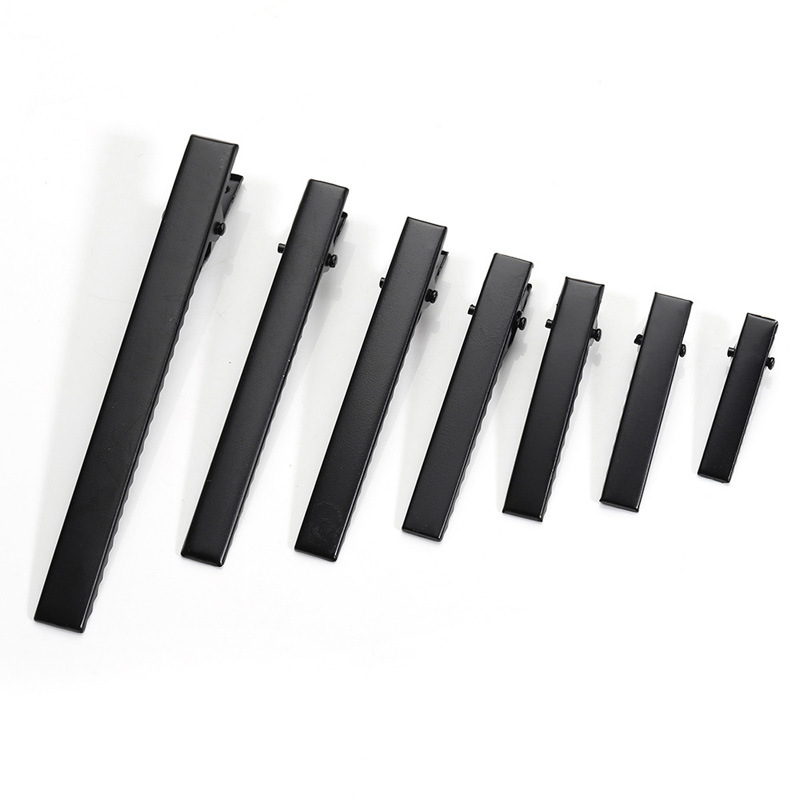 Fashionable Hair Clip Simple Small Square Duckbill Crocodile Swimming Black Flat Mouth