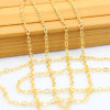 Flat Pressed Chain Cross Diy Each 100 Meter Jewelry Accessories Iron Plating