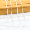 Flat Pressed Chain Cross Diy Each 100 Meter Jewelry Accessories Iron Plating