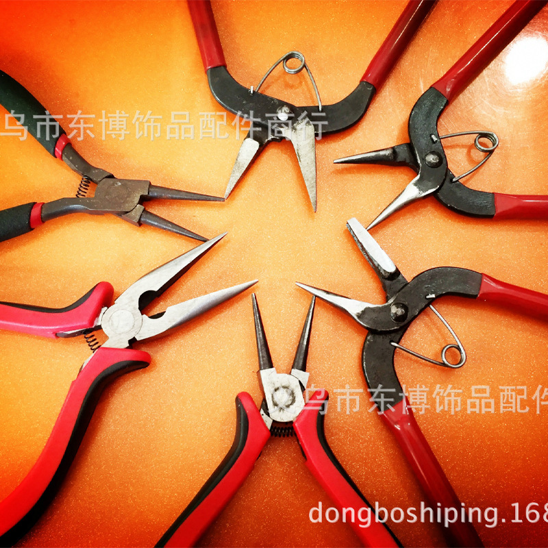 Metal Tools Needle Nose Pliers Round Bolt Cutters Electroplating Scissors Handmade