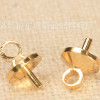Copper Sheep Eye Nail Pearl Pendant Cap Connection Simple Fashion Jewelry Material