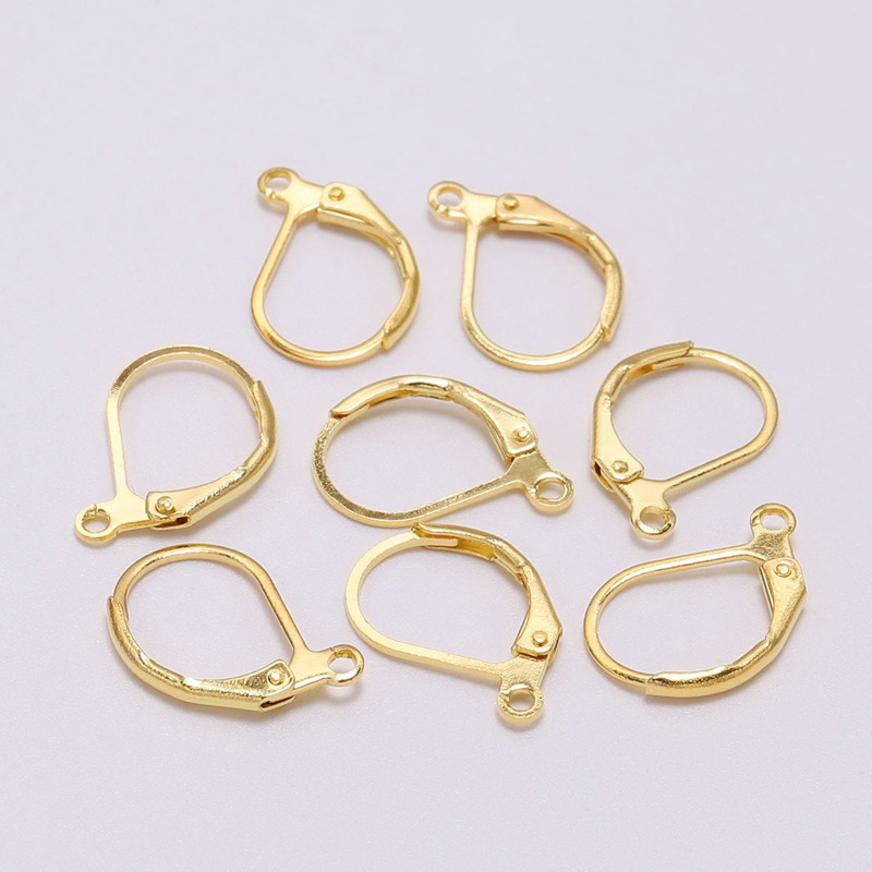 D-shaped Ear Hooks, Oval Ear Iron French 1000 Pieces Per Pack, Jewelry Materials and