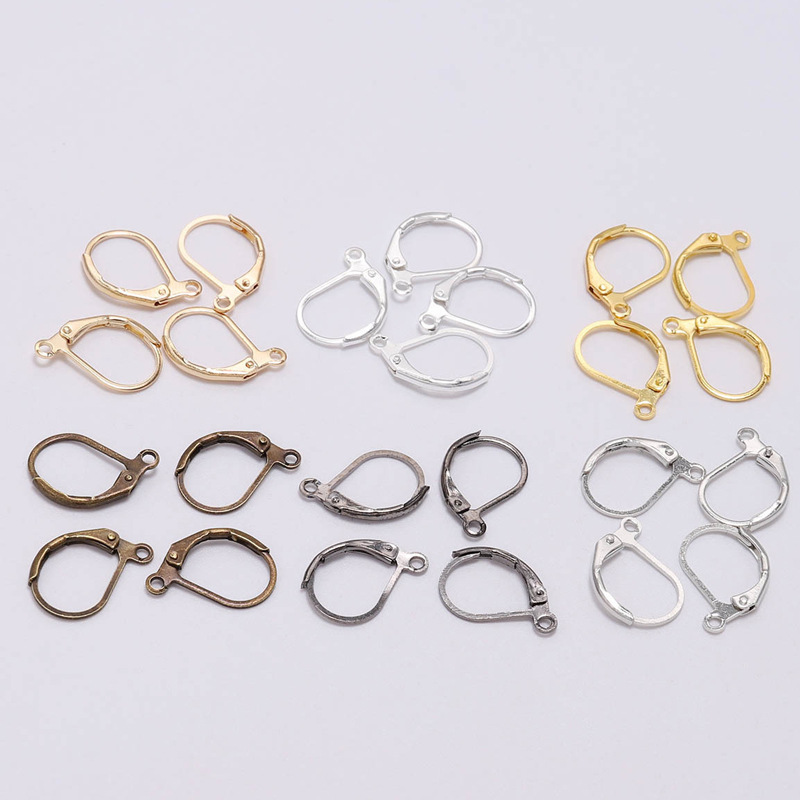 D-shaped Ear Hooks, Oval Ear Iron French 1000 Pieces Per Pack, Jewelry Materials and