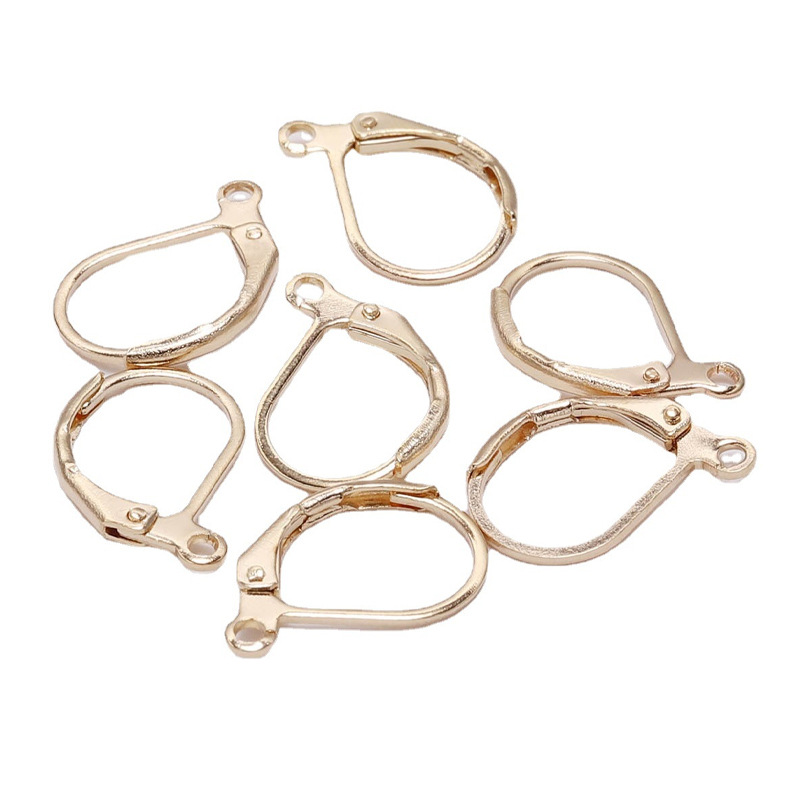 D-shaped Ear Hooks, Oval Ear Iron French 1000 Pieces Per Pack, Jewelry Materials and
