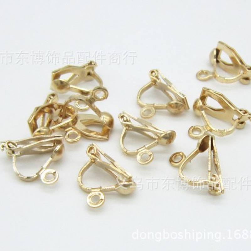 Metal Triangular Ear Clip Straps Without Pierced Ears Can Be Worn Diy Jewelry Buckle 1000