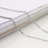 235sf Tassel Chain Ultra-fine Flat-pressed Clavicle Copper-clad Iron Cross 1.5mm Jewelry