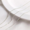 235sf Tassel Chain Ultra-fine Flat-pressed Clavicle Copper-clad Iron Cross 1.5mm Jewelry