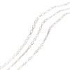 235sf Tassel Chain Ultra-fine Flat-pressed Clavicle Copper-clad Iron Cross 1.5mm Jewelry